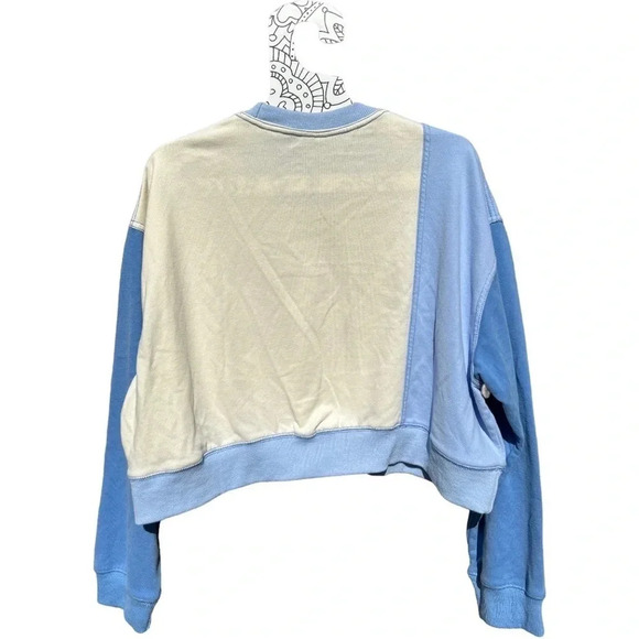 The GREii Velour/Velvet Blue Colorblock Tracksuit Lounge Retro Women’s Size S - Picture 9 of 15